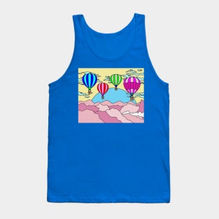 Retro Hot Air Balloons Balloon Ride Tank Top